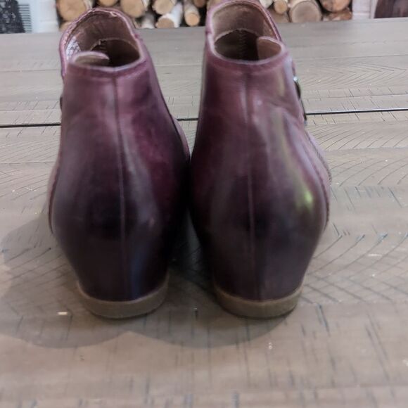 Dansko Leyla Bootie In Wine Burnished Leather Sz EU 42/US 12 - Picture 6 of 10
